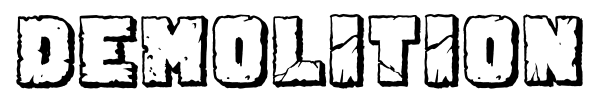Demolition Crack font preview